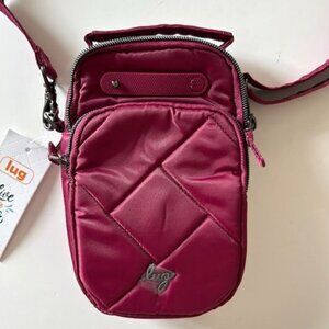Lug Skeeter Mini SE Convertible Crossbody Belt Bag Raspberry - Deep Cherry Red